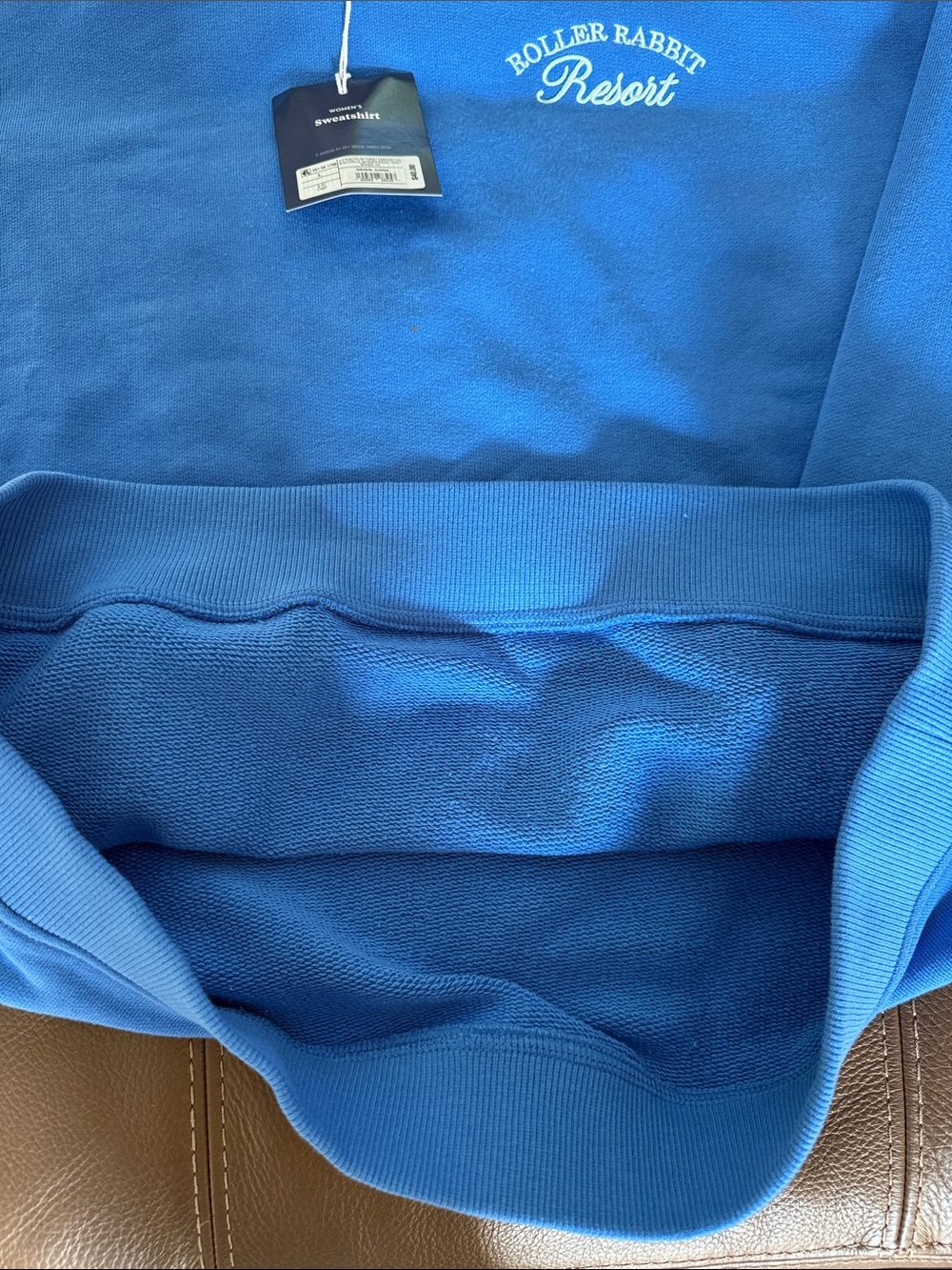 Roller Rabbit Target Collaboration Blue Sweatshirt NWT L - Picture 6 of 6